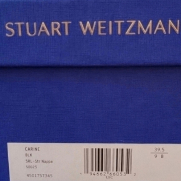 Stuart Weitzman Carine Black Nappa Leather Boots, Size 9B - Picture 8 of 8